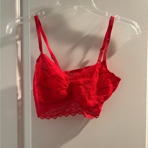 Red Lace Bralette